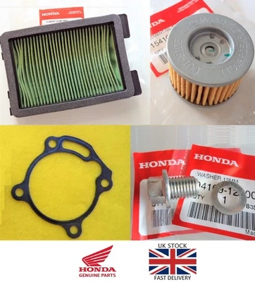 GENUINE HONDA CBR250 R Oil Filter + Sump Plug + Air Filter + Gasket 2011 - 2016 — 第 1/4 张图片