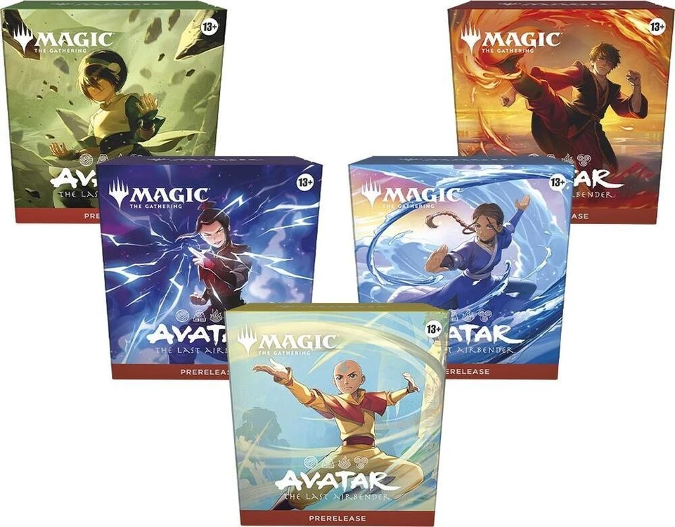 MTG Magic Avatar The Last Airbender Set of 5 Prerelease Packs FACTORY SEALED - Image 1 of 1