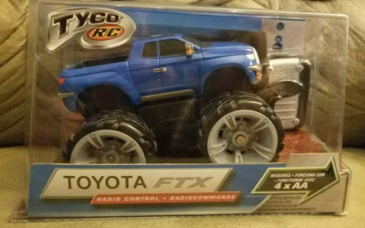 NEW TYCO R/C TOYOTA FTX TRUCK BIG RIDES RADIO CONTROL BLUE REMOTE CAR TOY 2004 - Image 1 of 4