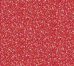 Sevenberry - Robert Kaufman - Petite Garden Red - Fabric Fat Quarter - Picture 1 of 1