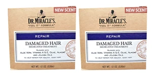 Dr. Miracle's Repair Damaged Hair Medicated Treatment 12 Oz Set of 2 - Picture 1 of 7