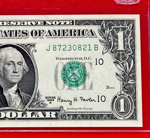 1963A $1 DOLLAR BILL ( KANSAS J ) UNCIRCULATED - Picture 1 of 3