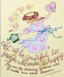 Mary Engelbreit Handmade Magnet-Let Us Be Grateful - Picture 1 of 3