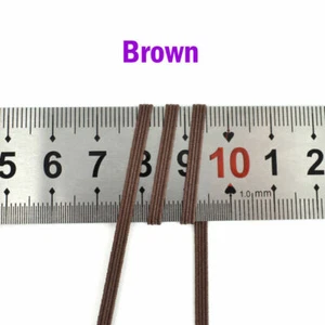 3mm Flat Elastic Band Stretch Cord Costume Clothing DIY Materials Sew Multicolor - Picture 1 of 27