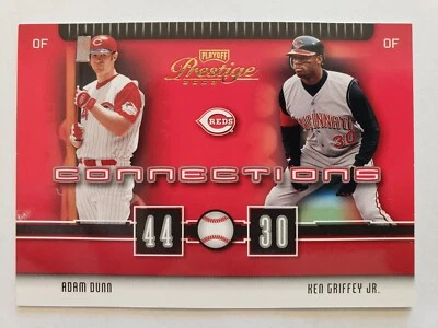 Ken Griffey Jr/Adam Dunn 2003 Playoff Prestige Connections #C-21 Foto 1 de 3