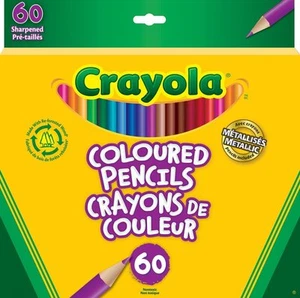 60 Crayola Coloured Pencils - Including Metallic Pencils! Sealed Box! - Picture 1 of 1