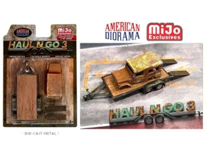 American Diorama 1:64 Haul N Go 3 Weathered Trailer Set – MiJo Exclu - Picture 1 of 12