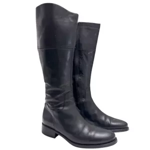 Manas Design schwarze Lederreitstiefel Größe 8 - Bild 1 von 12