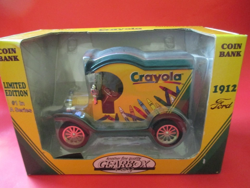 Gearbox 1912 Ford Crayola Delivery  Diecast Coin Bank Truck 1:24 New Limited Ed - Image 1 of 1