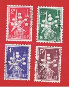 Belgium #500-503   VF used   The Atom     Free S/H - Picture 1 of 1