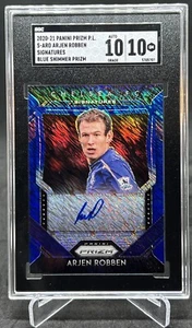 ARJEN ROBBEN 2020 Panini Prizm Blue Auto Soccer Card CHELSEA Graded SGC 10 - Picture 1 of 2