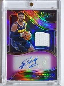 2020 Panini Select Jamal Murray #PATCH AUTO PURPLE /49 Game Worn Jersey - Rare - Picture 1 of 5