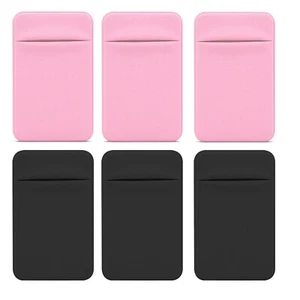 3pcs Self-Adhesive Phone Card Holders – Slim Wallet Pouch for ID & Credit Cards - Picture 1 of 11