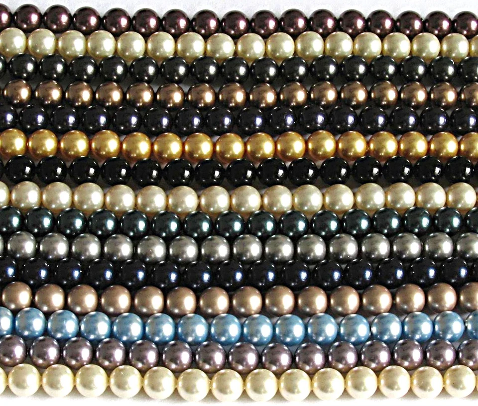 25 8 mm Swarovski Crystal Pearls: Choose your color(s) - Image 1 of 1