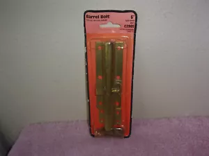 NEW LAWRENCE BUILDERS HARDWARE METAL 6" BAEEEL BOLT LATCH BRASS - Picture 1 of 4
