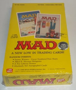 Mad A New Low In Trading Cards 36 Foil Packs Sealed Box 1992 Lime Rock - Picture 1 of 6