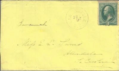 D.P.O.-LAWTONVILLE(Hampton County)SOUTH CAROLINA 3c-Banknote, Purple - Image 1 of 3