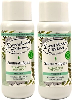 2er Pack Dresdner Essenz Sauna-Aufguss Eukalyptus Menthol 2 x 250ml