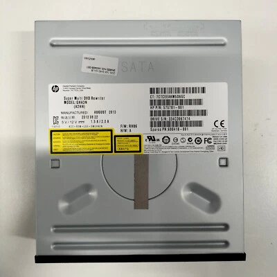 HP GHA3N DVD±RW DL SATA Optical Drive Dual Layer Rewriter 575781-801 F/W: RH06 - Image 1 of 4