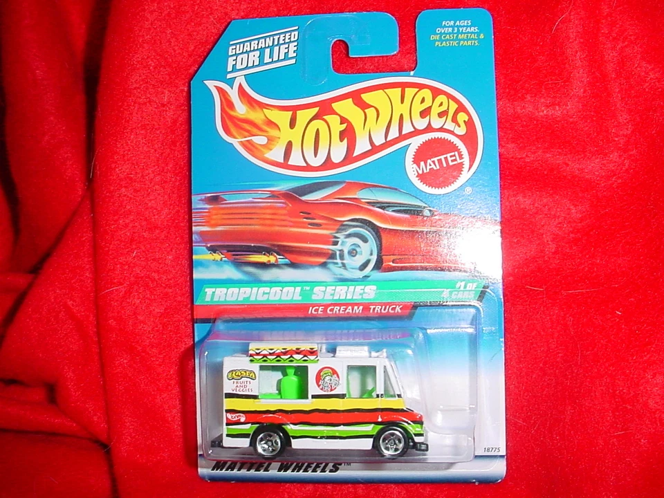 风火轮 #693 冰淇淋卡车 5 SPOKE RIMS TROPICOOL 系列美国免运费 — 第 1/1 张图片