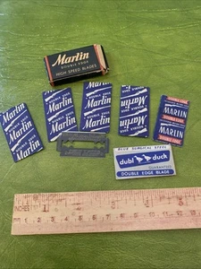 Antique Marlin Firearms Company Dubl Duck  High Speed 22 Shaving Blades NOS - Picture 1 of 9
