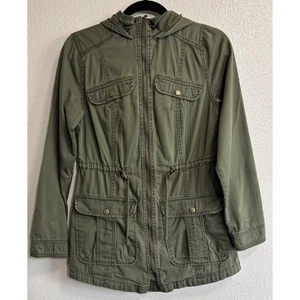 Mossimo Women's Sz S Shacket Jacket Army Green Granola Grunge Y2K Outdoor Hiking - Picture 1 of 8