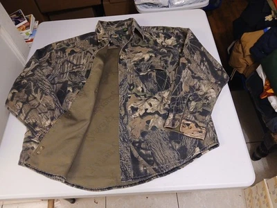 Cabelas Scent Lok Shirt Mens Sz XL Brown Mossy Oak Break-Up Camouflage Button Up - Image 1 of 4