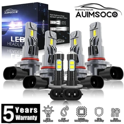 KIT de faros LED para Chevrolet K2500 1999-2000 bombillas haz antiniebla alto y bajo blanco frío Foto 1 de 4