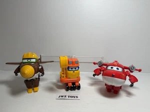 x3 Super Wings Transform-A-Bots Plane Bundle - Jett, Todd & Scoop VGC 229 - Picture 1 of 7