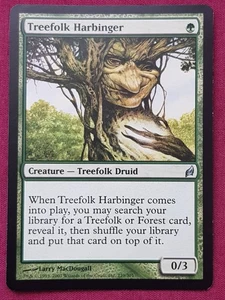 Magic The Gathering LORWYN TREEFOLK HARBINGER green card MTG - Picture 1 of 2