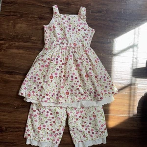 Onekid Chasing Fireflies 6 Cream Rose Pantaloon Petticoat Set Tunic Bloomers - Picture 1 of 21