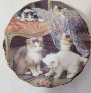 Tea Bag Cat China Plate - Bild 1 von 2