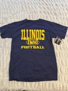 Illinois Football Shirt Navy Blue Medium - New! - Picture 1 of 3