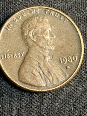 1980 lincoln penny no mint mark rare Sharp Coin - Image 1 of 4