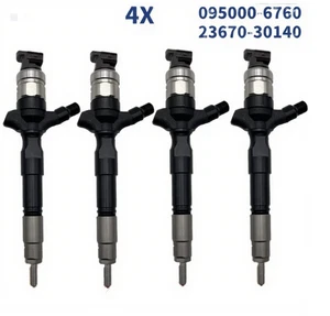095000-6760 4PCS Fuel Injector 23670-30140 For Toyota Land Cruiser Hilux 2006+ - Picture 1 of 6
