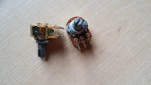 Lot de 2 potentiomètre 20K Stéréo B Lineaire Neufs 16mm  - Picture 1 of 1