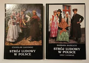 Polish Poland folk costume clothing book books 2 volume set photos & patterns - Picture 1 of 24