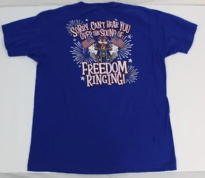 Buc ees Graphic T Shirt Mens XL Freedom Ringing Short Sleeve - Picture 1 of 8