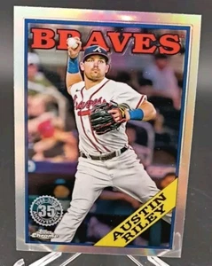 2023 Topps Chrome #88BC-3 Austin Riley 1988 Design Refractor Atlanta Braves - Picture 1 of 2