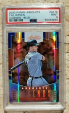 🔥2020 Panini Absolute MLB Baseball #AL12 Cal Ripken Jr Legends-Blue PSA 9 Pop 1