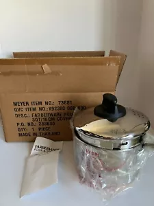 Farberware 3 Qt Stainless Steel Pan Pot 18/10 with Pour & Strain Locking Lid NEW - Picture 1 of 3