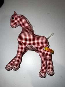 Juguete suave de peluche Steiff Red Dots Bendy Jirafa 9" A657550 - Imagen 1 de 5