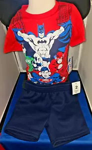 Justice League - Größe 4 - 2-teiliges Short-Set (NEU mit Etikett) - Bild 1 von 5