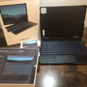 Flex book Touch 7 In 1 Wireless keyboard case with trackpad iPad Air 5th,4th - Picture 1 of 17