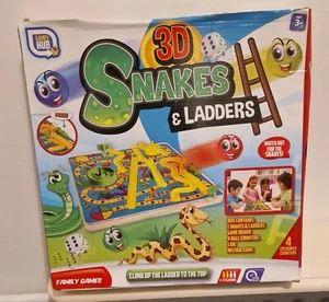 3D Snakes and Ladders Educational Kids Board Game - Picture 1 of 4