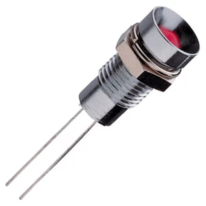Signal Construct SMZS082 8.2mm 2.1V Green LED Recessed Chrome Indicator Lamp - Picture 1 of 1