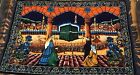 Vintage Islamic Kaaba Mecca Wall Hanging Tapestry Rug  59'' x 38''