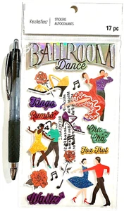 Ballroom Dance Fox Trot Stickers Scrapbooking Card Papercraft Recollections - Picture 1 of 1