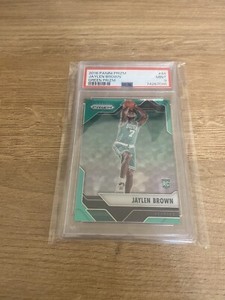 2016-17 Panini Prizm Jaylen Brown #44 PSA 9 Green Prizm Rookie Boston Celtics