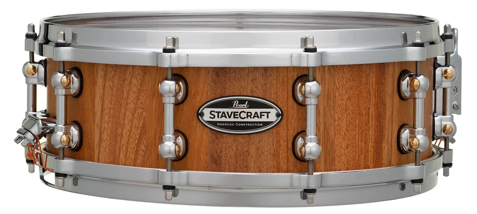 Pearl StaveCraft 14"x5" Makha Hand-Rubbed Natural Finish Stave Snare Drum Dealer - Image 1 of 4